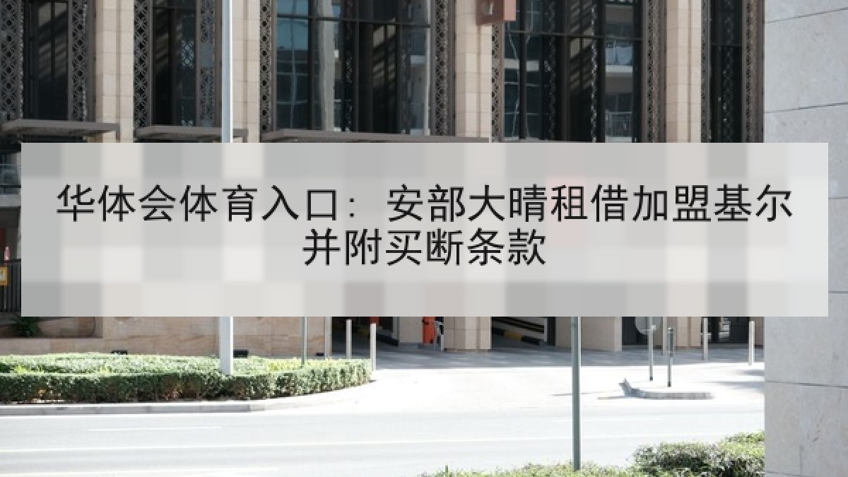 华体会体育入口: 安部大晴租借加盟基尔并附买断条款